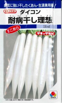 送料無料　[大根]　耐病干し理想　16ml　タキイ種苗(株)　DF