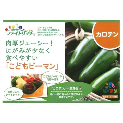 画像5: 送料無料 [ピーマン] こどもピーマン ピー太郎 500粒 タキイ種苗(株)