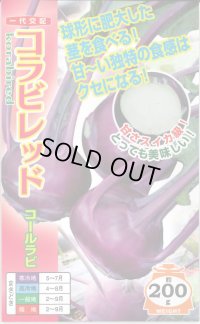[キャベツ] コールラビ コラビレッド 60粒 ナント種苗(株)
