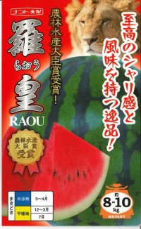 [スイカ]　大玉スイカ　羅皇（らおう）　7粒　ナント種苗（株）