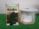 [シーダー種子]　ほうれんそう　雪美菜02　1粒×10cm間隔