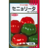 送料無料 [ピーマン] フルーツパプリカ セニョリータ 100粒 各色 (株)サカタのタネ