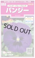 送料無料　花の種　パンジー　パシオ　ブルーブロッチ　約34粒　(株)サカタのタネ　実咲350（026142）