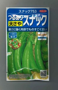 送料無料　[えんどう]　スナックえんどう　スナック753　約55粒　(株)サカタのタネ　実咲350（003134）