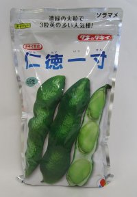 [そら豆]　仁徳一寸　1L(およそ240粒)　タキイ種苗