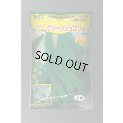 画像1: 送料無料　[オクラ]　グリーンジュエリー　1000粒　トキタ種苗(株)