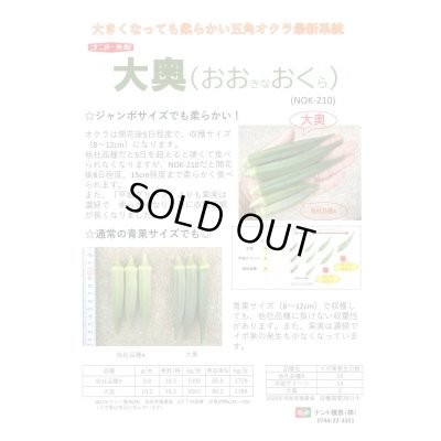 画像3: 送料無料　[オクラ]　大奥　6ml(約60粒)　ナント種苗(株)