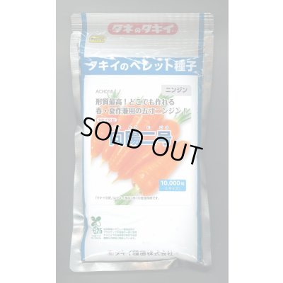画像1: 送料無料 [人参] 向陽二号 ペレット種子 ペレット 1万粒 タキイ種苗(株)