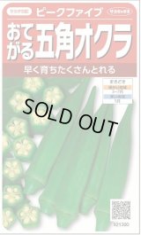 送料無料　[オクラ]　ピークファイブ　約60粒　(株)サカタのタネ　実咲350（002899）