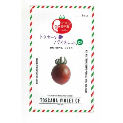 画像1: [トマト/マウロの地中海トマト]　トスカーナバイオレットCF　100粒　パイオニアエコサイエ ンス