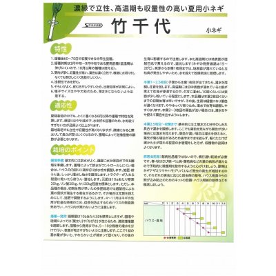 画像3: [ねぎ]　竹千代　2dl　（株）サカタのタネ