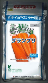 送料無料　[人参]　グランプリ　ペレット1万粒　タキイ種苗(株)