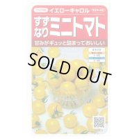 送料無料　[トマト/ミニトマト]　イエローキャロル　15粒　(株)サカタのタネ　実咲450（004026）