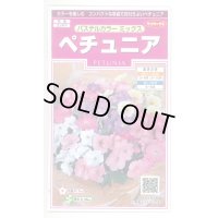 送料無料　花の種　ペチュニア　パステルカラーミックス　約50粒　(株)サカタのタネ　実咲350（026163）