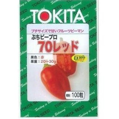 画像1: [ピーマン]　送料無料！　ぷちピープロ　レッド　100粒　トキタ種苗（株）