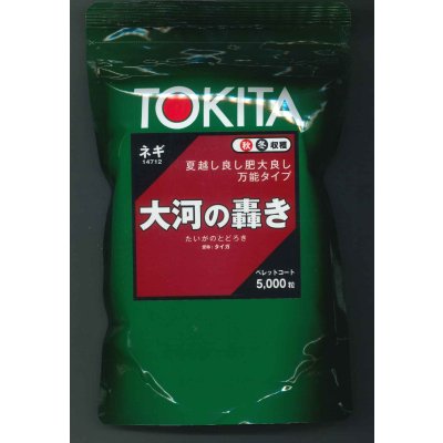 画像1: 送料無料　[ねぎ]　大河の轟き　ペレット種子5千粒　トキタ種苗(株)