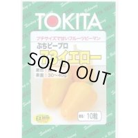 送料無料　[ピーマン]　ぷちピープロ　イエロー73　10粒　トキタ種苗(株)