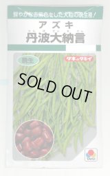 送料無料　[豆類]　丹波大納言小豆（アズキ）　30ml（約90粒）　タキイ種苗（株）GF