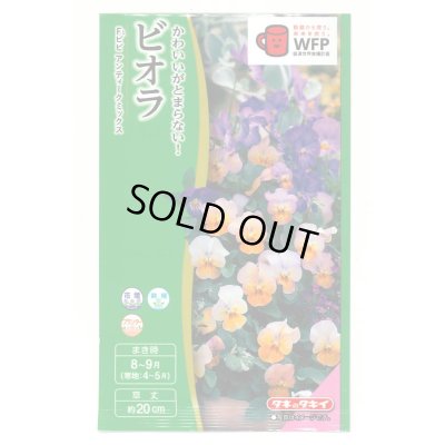 画像1: 送料無料　花の種　ビオラ　F1ビビ　アンティークミックス　小袋　タキイ種苗(株)NL300