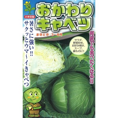 画像1: 送料無料　[キャベツ]　おかわり　20ml　小林種苗（株）