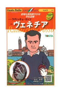 送料無料　[イタリア野菜]　ヴェネチア　ラディッキョ・ロッソ　80粒　トキタ種苗(株)