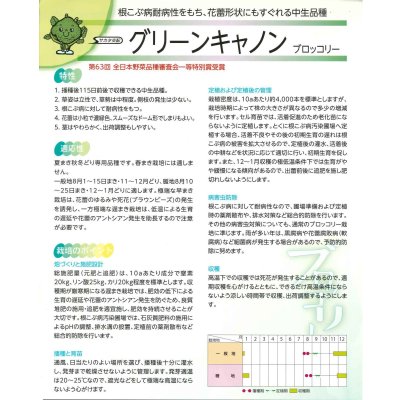 画像5: [ブロッコリー] グリーンキャノン 2000粒 (株)サカタのタネ