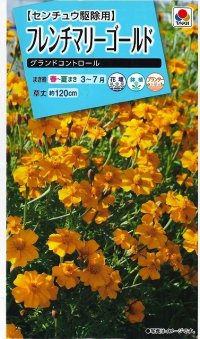 花の種　フレンチマリーゴールド　グランドコントロール　小袋　　タキイ種苗（株）　(NL150)