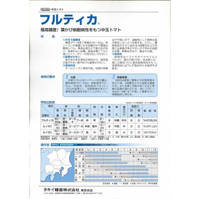 画像6: 送料無料　[トマト/中玉トマト]　フルティカ　1000粒　タキイ種苗(株)