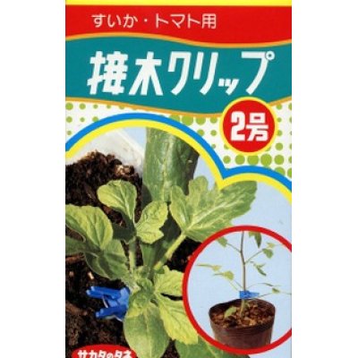 画像1: 接木・生産資材　接木クリップ2号　すいか・トマト用　50個入り