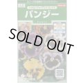 送料無料　花の種　パンジー　シャロンジャイアントミックス　約34粒　(株)サカタのタネ　実咲250（026267）