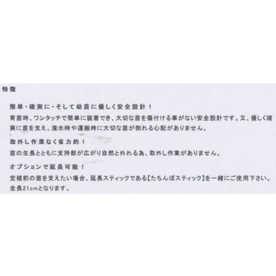 画像3: 接木・生産資材　幼苗支え　たちんぼ　250本入り