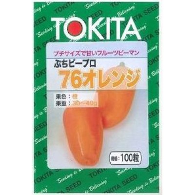 画像1: [ピーマン]　送料無料！　ぷちピープロ　オレンジ　100粒　トキタ種苗（株）