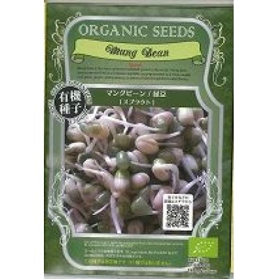 画像1: [有機種子]　マングビーン・緑豆　(スプラウト)　　固定種　19ｇ　（株）グリーンフィールドプロジェクト