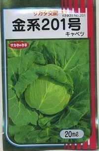 [キャベツ]　金系201号　2000粒　サカタ交配　