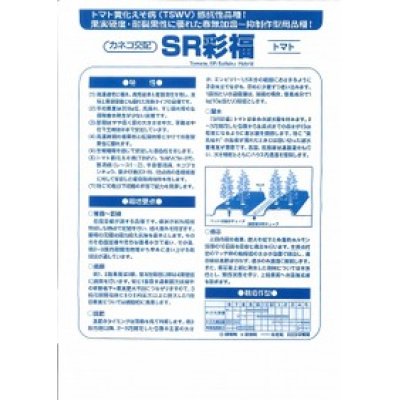 画像2: [トマト/大玉トマト]　送料無料！　SR彩福　1000粒　カネコ種苗　