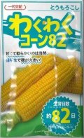 送料無料　[とうもろこし]　わくわくコーン82　100粒　カネコ交配