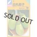 送料無料　[なす]　白丸茄子　約60粒　中原採種場(株)