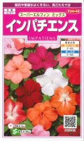送料無料　花の種　インパチェンス　スーパーエルフィンミックス　約25粒　(株)サカタのタネ　実咲350　（026094）
