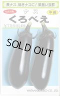 送料無料　[なす]　くろべえ　0.6ml(およそ70粒)（10%増量）(株)渡辺採種場