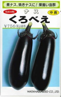 送料無料　[なす]　くろべえ　0.6ml(およそ70粒)（10%増量）(株)渡辺採種場