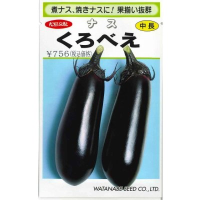 画像1: 送料無料　[なす]　くろべえ　0.6ml(およそ70粒)（10%増量）(株)渡辺採種場