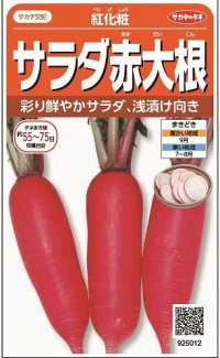 送料無料　[大根]　紅化粧　約100粒　(株)サカタのタネ　実咲450（003069）