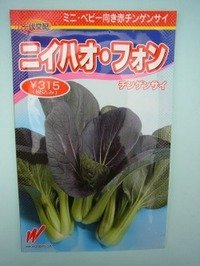 [中国野菜]　チンゲンサイ　ニイハオ・フォン（赤チンゲンサイ）650粒　渡辺農事