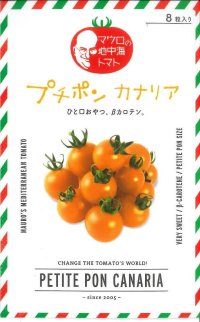 [トマト/マウロの地中海トマト]　プチポンカナリア　8粒　パイオニアエコサイエ ンス