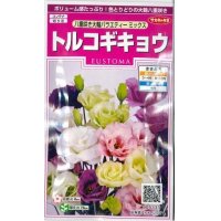 花の種　トルコギキョウ　八重咲き大輪バラエティミックス　約75粒　サカタのタネ（株）実咲350