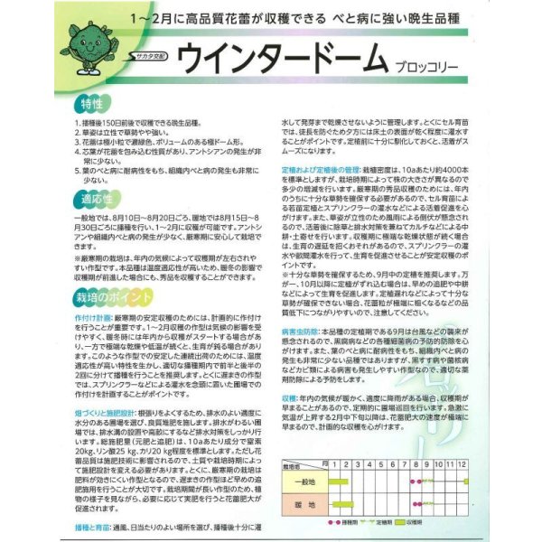 画像5: 送料無料 [ブロッコリー] ウインタードーム コート5000粒 (株)サカタのタネ (5)