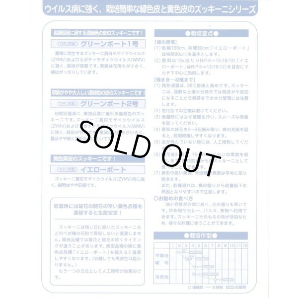 画像3: 送料無料　[ズッキーニ]　イエローボート　100粒　カネコ種苗（株） (3)