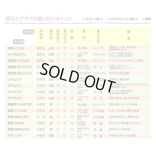 画像5: 送料無料　[枝豆]　サヤタカラ　70ml(およそ120粒)雪印種苗(株) (5)