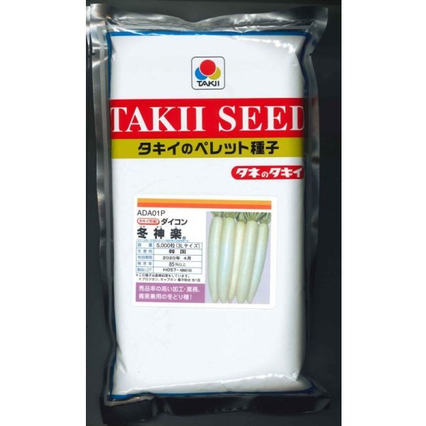 画像1: [大根] 冬神楽 ペレット種子 3L 5000粒 タキイ種苗(株) (1)
