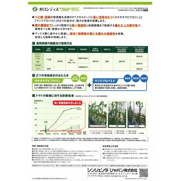 画像3: 農薬 殺菌剤 　オロンディス ウルトラSC 　250ml (3)